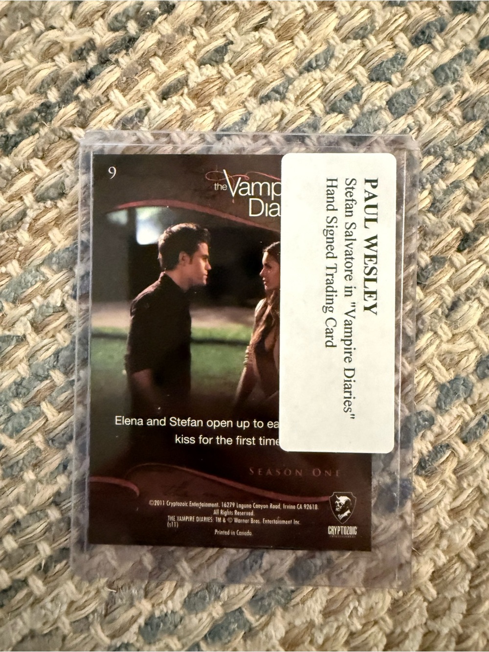 The Vampire Diaries Paul Wesley signed trading card - Picture 2 of 2